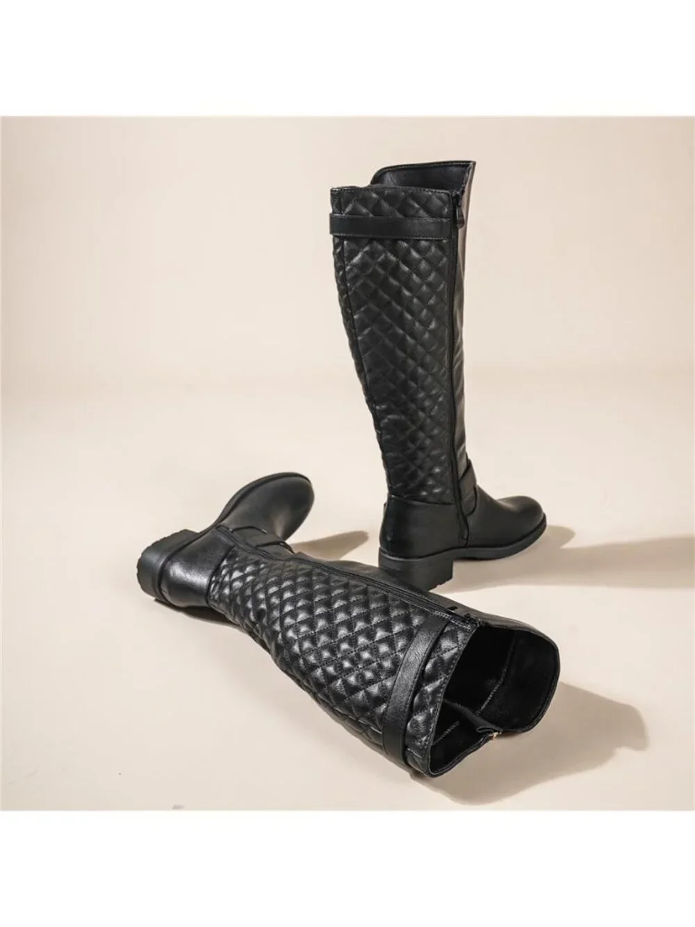 NWT Women's Knee High Boots Riding Boots With Side Zipper With
